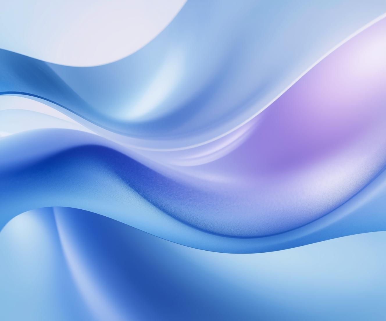 Soft blue and purple flowing wave gradient
