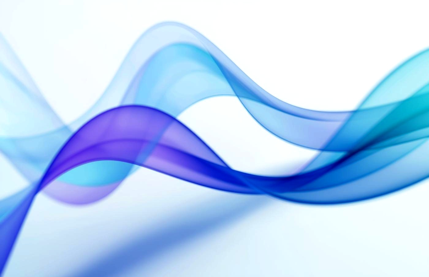 Soft, flowing blue and purple wave abstraction